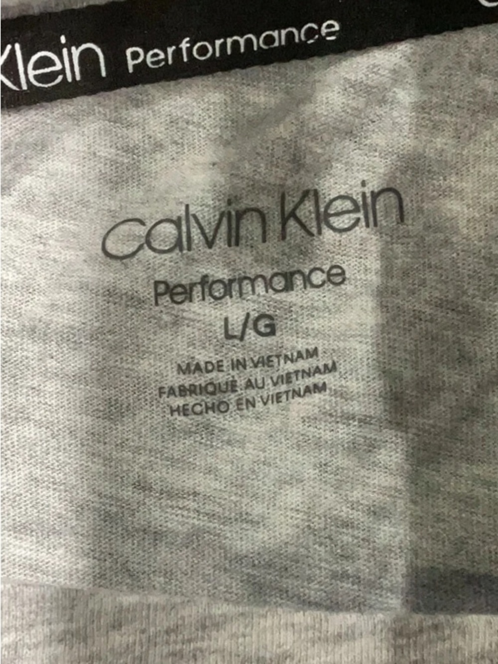 Calvin Klein Performance Grey Cropped Logo Tank - Picture 5 of 5